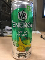 Sugar and nutrients in V8-energy
