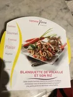 含糖量 Blanquette de Volaille et son Riz