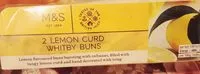 Suhkru kogus sees 2 Lemon Curd Iced Buns