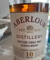 Jumlah gula yang masuk Aberlour  10 ans