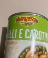 Suhkru kogus sees Piselli e carotine cotti a vapore