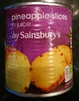 İçindeki şeker miktarı Pineapple slices in juice