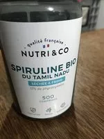 Sucre et nutriments contenus dans Nutri co