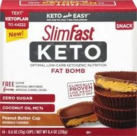 Zuckermenge drin Keto fat bomb peanut butter cup snacks