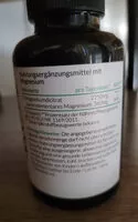 Quantité de sucre dans Magnesium