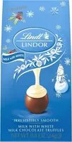 Suhkru kogus sees Lindor holiday milk with white chocolate truffles mini bag