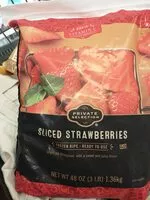 Amount of sugar in sliced strawberries