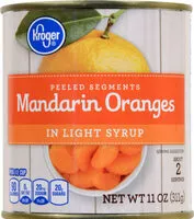 Cantidad de azúcar en Mandarin oranges