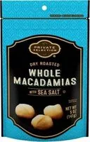 Quantité de sucre dans Dry roasted whole macadamia nut with sea salt