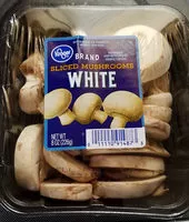 Sliced mushrooms