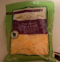 Cantidad de azúcar en Four cheese Mexican shredded