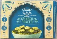 Cantidad de azúcar en Spinach paneer