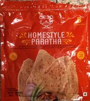 Zuckermenge drin Homestyle Paratha