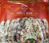 Zuckermenge drin Garlic naan