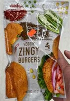 Zuckermenge drin Veggie zingy burgers