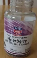 入っている砂糖の量 Elderberry Vitamin