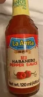 Jumlah gula yang masuk red habanero pepper sauce