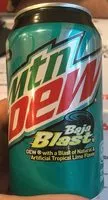 中的糖分和营养成分 Mt dew