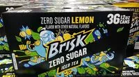 Jumlah gula yang masuk Brisk Zero Sugar Iced Tea