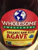 Amount of sugar in Wholesome organic raw blue agave nectar syrup