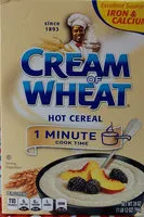 Количество сахара в Cream of wheat hot cereal