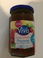 入っている砂糖の量 Vivis confiture de fraise