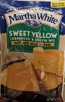 Suhkru kogus sees Sweet Yellow Cornbread & Muffin Mix