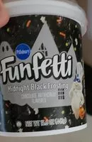 Cantidad de azúcar en Funfetti Midnight Black Frosting