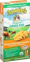 Suhkru kogus sees Annies homegrown organic grass fed shells