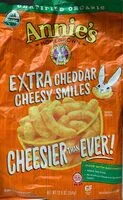 İçindeki şeker miktarı Annie's Extra Cheddar Cheesy Smiles