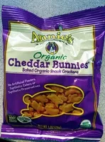 Suhkru kogus sees Annie'S Organic Cheddar Bunnies Baked Snack Crackers