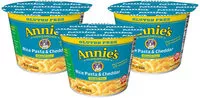 Suhkru kogus sees Annie's Homegrown Gluten Free Rice Pasta & Cheddar Micro Cup