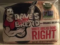Amount of sugar in Dave's killer bread, organic white bread