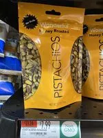 चीनी और पोषक तत्व Wonderful pistachios