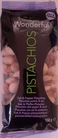 Sucre et nutriments contenus dans Wonderful pistachios