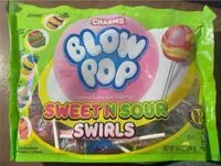 Количество сахара в Blow Pop Sweet N Sour Swirls