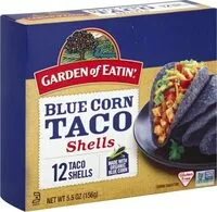 Amount of sugar in Blue corn taco shells