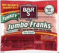 चीनी की मात्रा Turkey Jumbo Franks