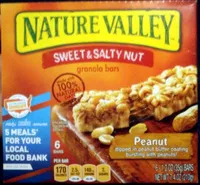 Jumlah gula yang masuk Peanut Sweet and Salty granola bars