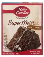Quantité de sucre dans Super moist milk chocolate cake mix
