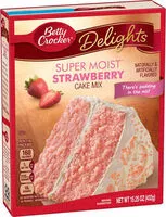 Quantité de sucre dans Super Moist Strawberry Cake Mix
