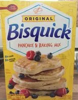 Suhkur ja toitained sees Bisquick