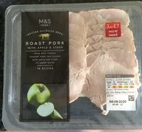 Suhkru kogus sees Roast Pork with apple and cider