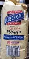 Gula dan nutrisi di dalamnya Dixie crystals