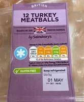 Количество сахара в Turkey meatballs