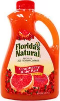 Jumlah gula yang masuk Premium brand juice cranberry ruby red