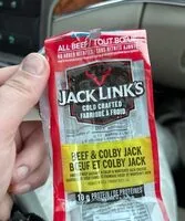 Количество сахара в Jack links beef and colby jack