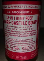 Sugar and nutrients in Dr bronner s