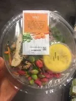 Suhkru kogus sees Poulet au citron vert, mini epis de mais et riz complet