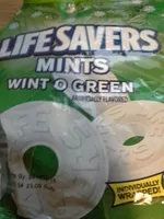 चीनी की मात्रा Lifesavers wintogreen peg bag